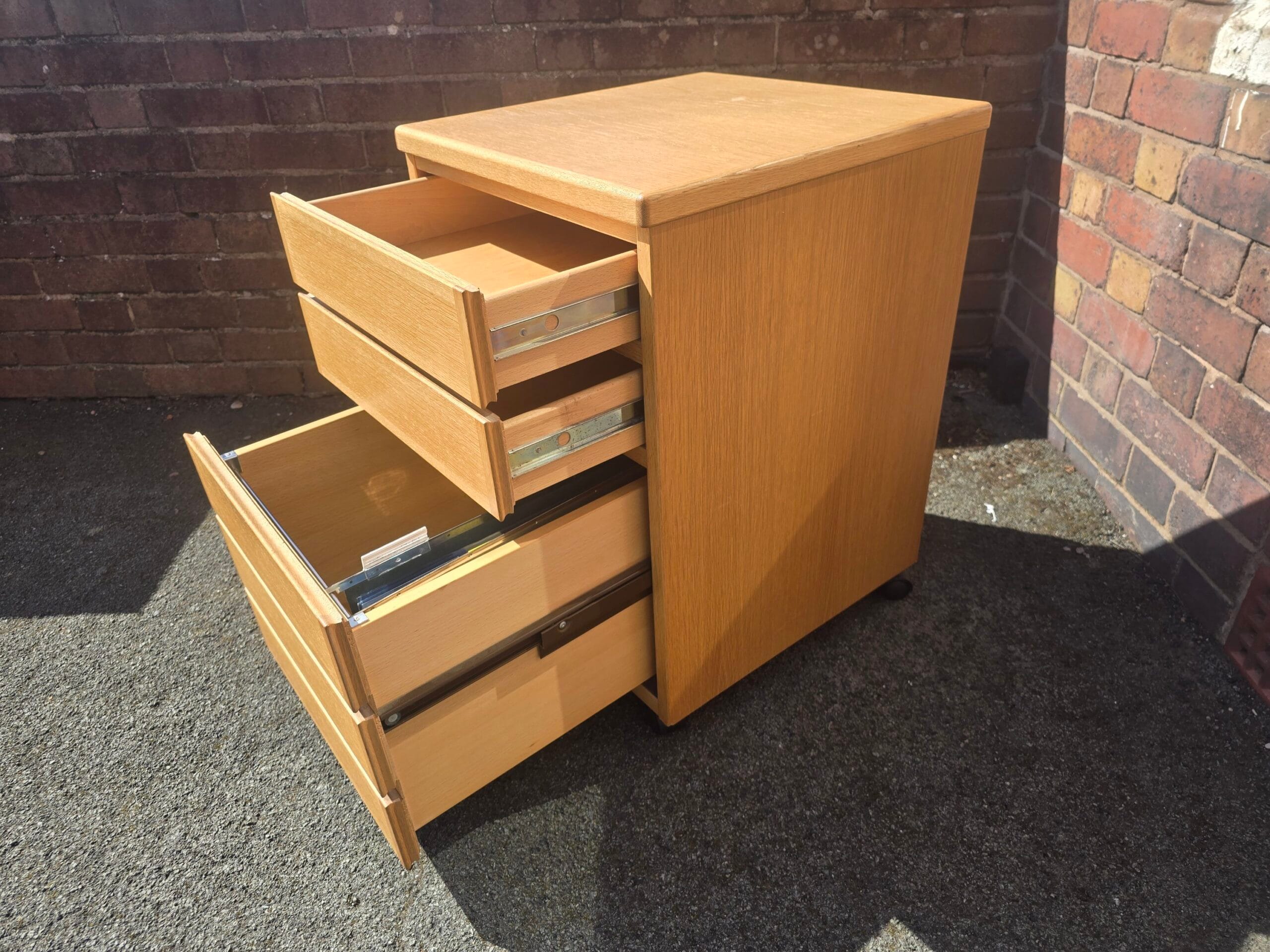 Filing Unit – Solid Oak & Veneer / Multiple Uses